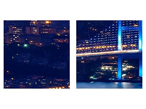Bilder Istanbul Türkei Wandbild 200 x 100 cm Vlies - Leinwand Bild XXL Format Wandbilder Wohnzimmer Wohnung Deko Kunstdrucke Violett 5 Teilig - Made IN Germany - Fertig zum Aufhängen 603851a