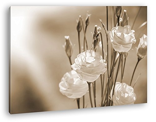 deyoli weißer Blumenstrauß Format: 80x60...