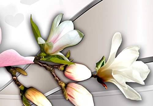 murando - Bilder Blumen Magnolien 150x50 cm Vlies Leinwandbild 1 TLG Kunstdruck modern Wandbilder XXL Wanddekoration Design Wand Bild - Magnolien Blumen a-C-0074-b-b