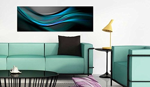 murando - Bilder 150x50 cm Vlies Leinwandbild 1 TLG Kunstdruck modern Wandbilder XXL Wanddekoration Design Wand Bild - Abstrakt Welle a-A-0138-b-d