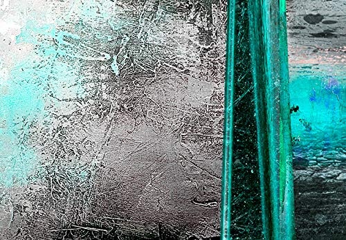 murando - Bilder Abstrakt 150x50 cm Vlies Leinwandbild 1 TLG Kunstdruck modern Wandbilder XXL Wanddekoration Design Wand Bild - grau Silber blau a-A-0495-b-a