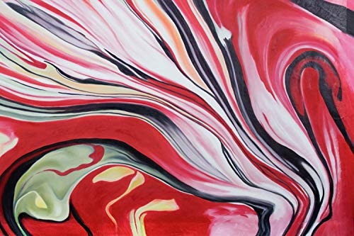KunstLoft® XXL Gemälde Liebeslilie 180x120cm | original handgemalte Bilder | Blume Rot Liebe XXL | Leinwand-Bild Ölgemälde einteilig groß | Modernes Kunst Ölbild