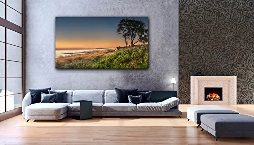 Voss Fine Art Photography Leinwandbild in Galerie Qualität. Halbinsel Fischland-Darß. Strand von Ahrenshoop. Leinwandbild aufgezogen auf Naturholz Keilrahmen als Kunst Wandbild | Bild