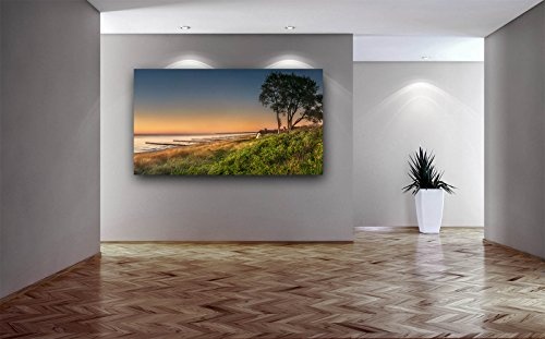 Voss Fine Art Photography Leinwandbild in Galerie Qualität. Halbinsel Fischland-Darß. Strand von Ahrenshoop. Leinwandbild aufgezogen auf Naturholz Keilrahmen als Kunst Wandbild | Bild