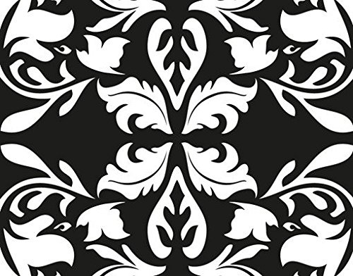 Leinwandbild No.AC144 Schwarzweißes Muster 25-teilig Dekor Blüten Punkte Floral, Leinwand, Leinwandbild XXL, Leinwanddruck, Wandbild