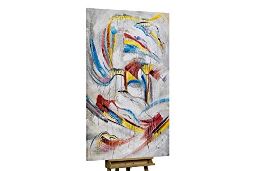 KunstLoft® XXL Gemälde Liberated 180x120cm | original handgemalte Bilder | Abstrakt modern Bunt Beige | Leinwand-Bild Ölgemälde einteilig groß | Modernes Kunst Ölbild