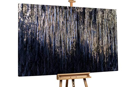 KunstLoft® XXL Gemälde Goldene Nacht 180x120cm |...