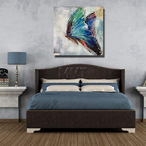 SHYHSCLBD Ölgemälde Auf Leinwand Handgemalt,Abstrakte Tier, Süße Lange Ohren Hund, Wand Kunst Home Dekor Für Wohnzimmer Esszimmer Schlafzimmer, 150 X 150 cm