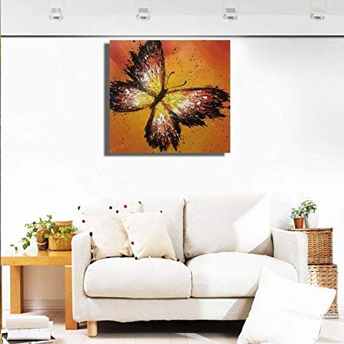 SHYHSCLBD Handgemaltes Ölgemälde,Abstrakte Tier, Niedliche Rehe In Der Blue River, Kunst Malerei Geeignet Für Home Wohnzimmer Restaurant Hintergrund Wandschmuck, 150 X 150 cm