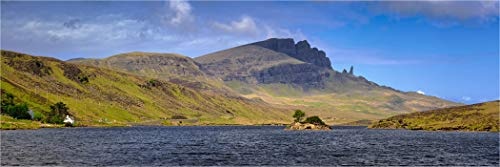 XXL Panorama Leinwandbild, Loch Fado Isle of Skye, EIN Exklusives Fineart Bild als Wanddeko, und Wandbild in Galerie Qualität auf Canvas© Künstler Leinwand 270 x 90cm