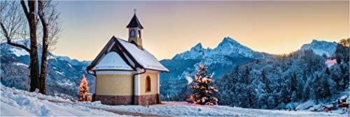 XXL Panorama Leinwandbild, Winter in Berchtesgaden am...
