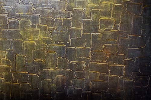 KunstLoft® XXL Gemälde Sand der Wüste 180x120cm | original handgemalte Bilder | Abstrakt Sand Gold | Leinwand-Bild Ölgemälde einteilig groß | Modernes Kunst Ölbild