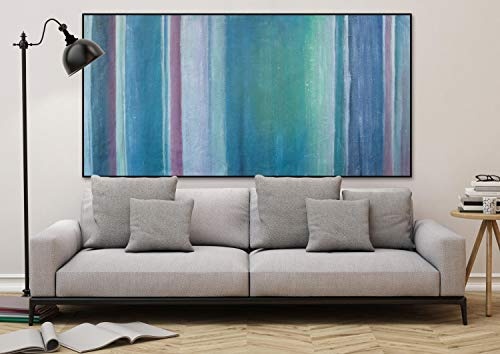 KunstLoft® XXL Gemälde Polarlicht 200x100cm | original handgemalte Bilder | Abstrakt Grün | Leinwand-Bild Ölgemälde einteilig groß | Modernes Kunst Ölbild