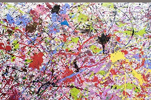 KunstLoft® XXL Gemälde Future in Mind 200x150cm | original handgemalte Bilder | Abstrakte Kunst Rot Deko | Leinwand-Bild Ölgemälde einteilig groß | Modernes Kunst Ölbild