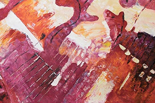KunstLoft XXL Gemälde Passion of the Desert Sun 200x100cm | original handgemalte Bilder | Abstrakt Rot | Leinwand-Bild Ölgemälde einteilig groß | Modernes Kunst Ölbild