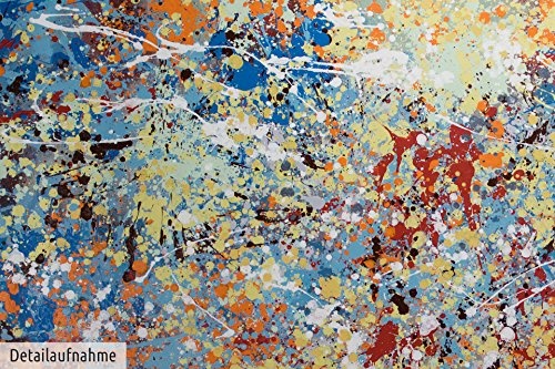 KunstLoft® XXL Gemälde Stained Craziness 180x120cm | original handgemalte Bilder | Abstrakt Bunt Punkte | Leinwand-Bild Ölgemälde einteilig groß | Modernes Kunst Ölbild