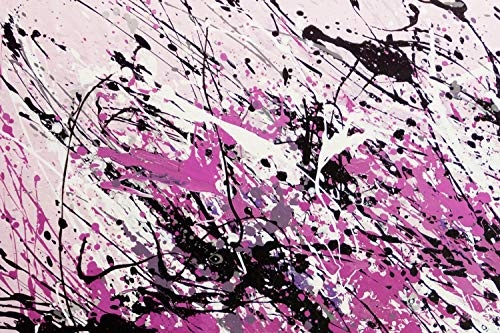 KunstLoft® XXL Gemälde Purple Rain 180x120cm | original handgemalte Bilder | Deko in Lila Schwarz Abstrakte Kunst | Leinwand-Bild Ölgemälde einteilig groß | Modernes Kunst Ölbild