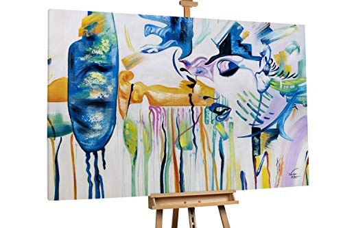 KunstLoft® XXL Gemälde Traum einer Diva 180x120cm | original handgemalte Bilder | Portrait Dame Diva Bunt Deko | Leinwand-Bild Ölgemälde einteilig groß | Modernes Kunst Ölbild