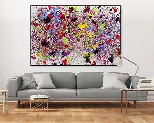 KunstLoft® XXL Gemälde Vereinte Kräfte 180x120cm | original handgemalte Bilder | Abstrakte Kunst Bunt Deko | Leinwand-Bild Ölgemälde einteilig groß | Modernes Kunst Ölbild