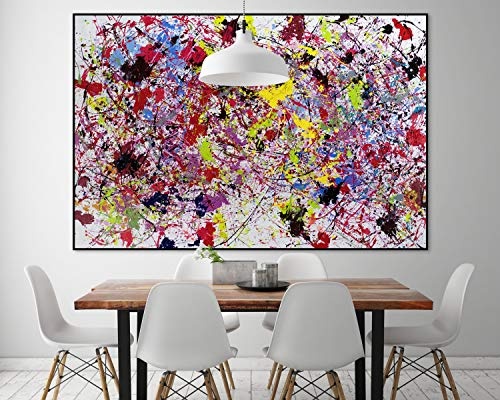 KunstLoft® XXL Gemälde Vereinte Kräfte 180x120cm | original handgemalte Bilder | Abstrakte Kunst Bunt Deko | Leinwand-Bild Ölgemälde einteilig groß | Modernes Kunst Ölbild