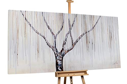 KunstLoft Gemälde Winter im Wald in 200x100cm | XXL...