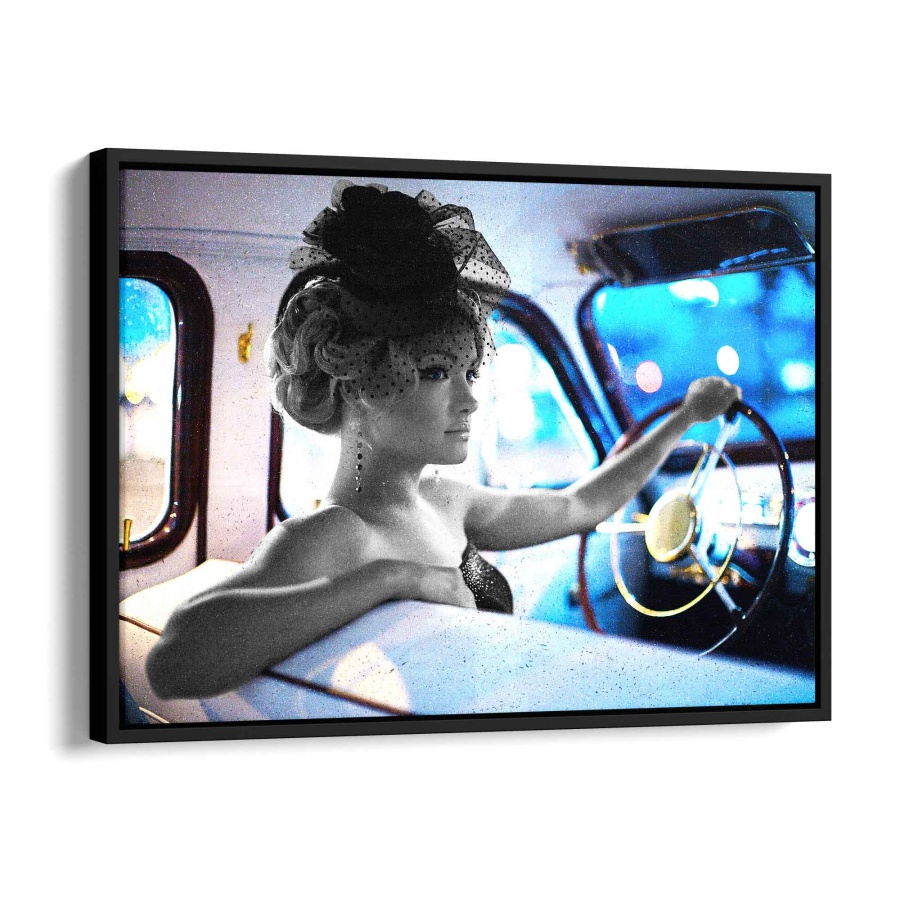 Retro blue Poster 150x100cm - ArtMind