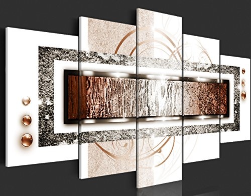 murando - Bilder 200x100 cm Vlies Leinwandbild 5 TLG Kunstdruck modern Wandbilder XXL Wanddekoration Design Wand Bild - Abstrakt a-A-0003-b-p