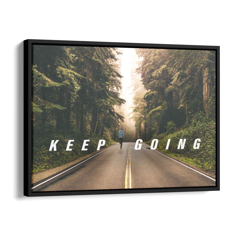 Keep going Leinwandbild 120x80cm - ArtMind