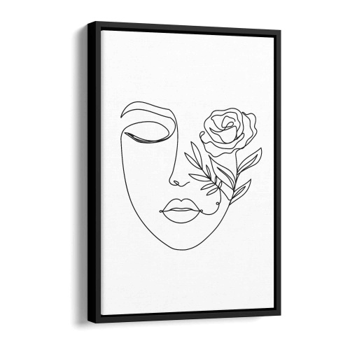 One line - beauty Alu Gebürstet 100x75cm - ArtMind