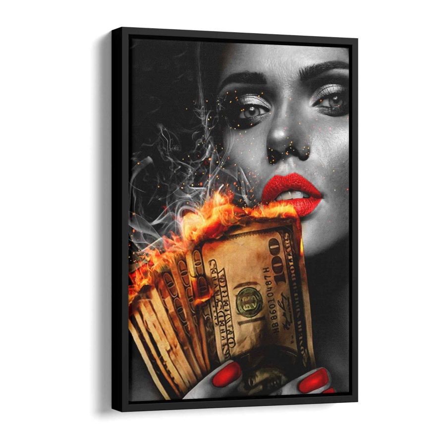 Burning Cash Poster 80x60cm - ArtMind