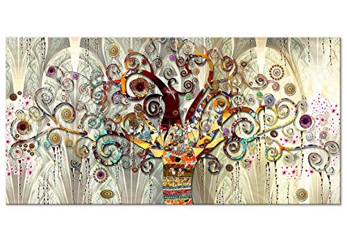 murando Mega XXXL Baum Gustav Klimt Wandbild 160x80 cm - Einzigartiger XXL Kunstdruck zur Selbstmontage Leinwandbilder Moderne Bilder Wanddekoration - Abstrakt l-A-0033-ak-e