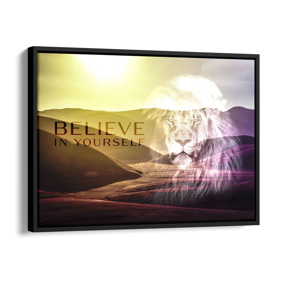 Believe in yourself Acryl Glas 150x100cm - ArtMind