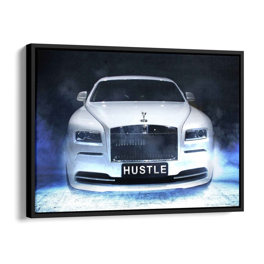 Hustle Alu Weiß 80x60cm - ArtMind