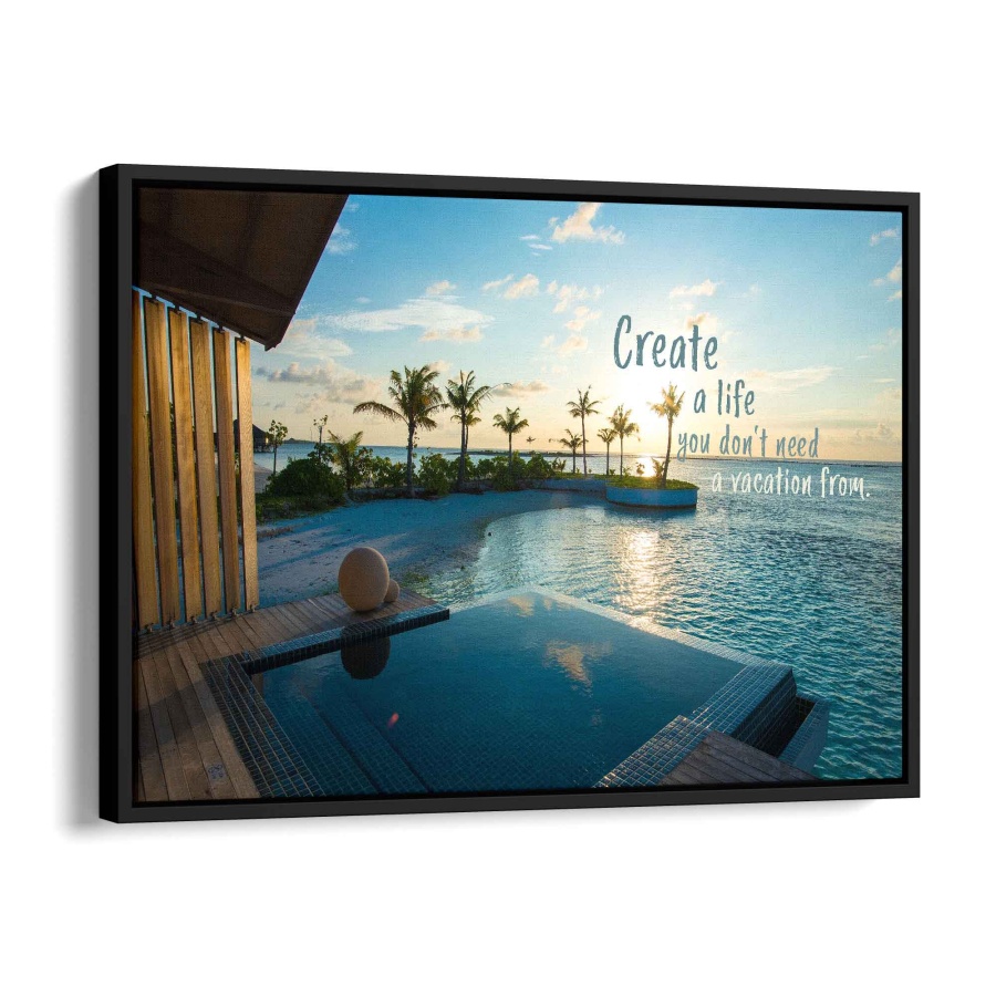 Create your Life Acryl Glas 80x60cm - ArtMind