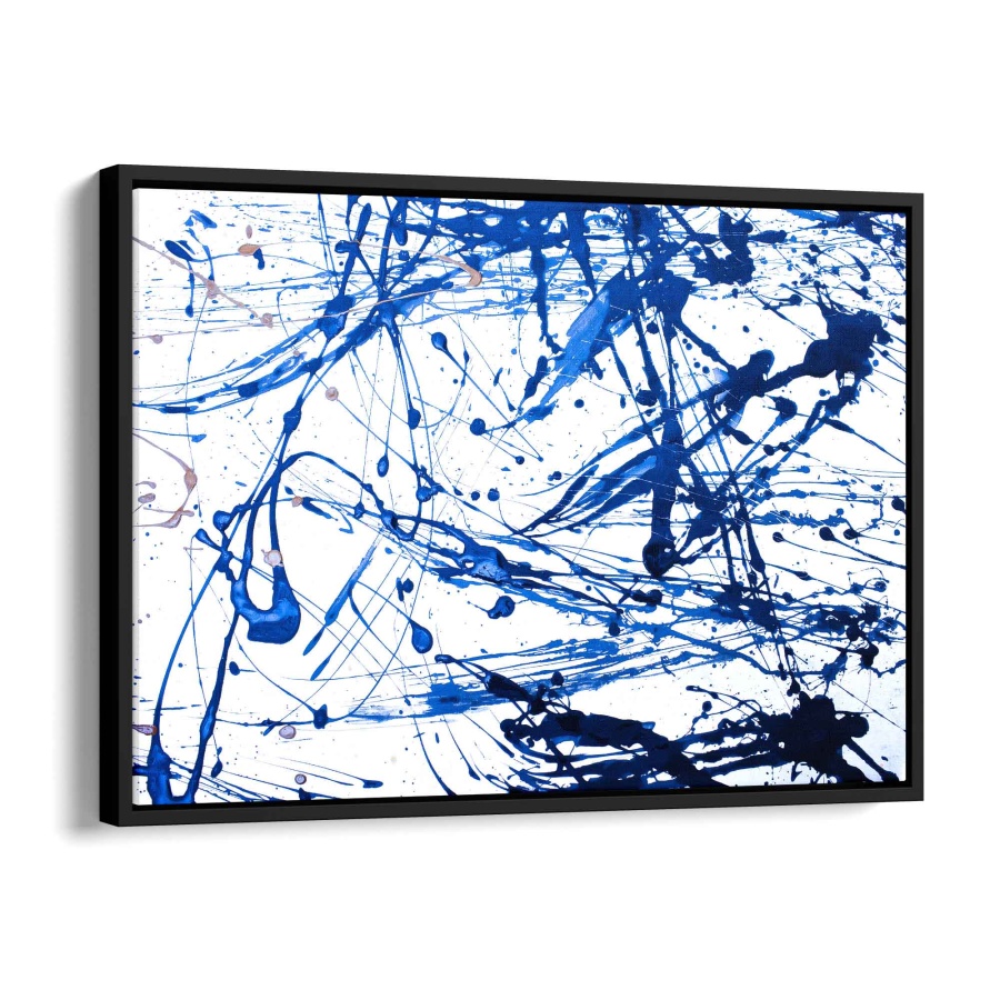 Blue paint Acryl Glas 100x75cm - ArtMind