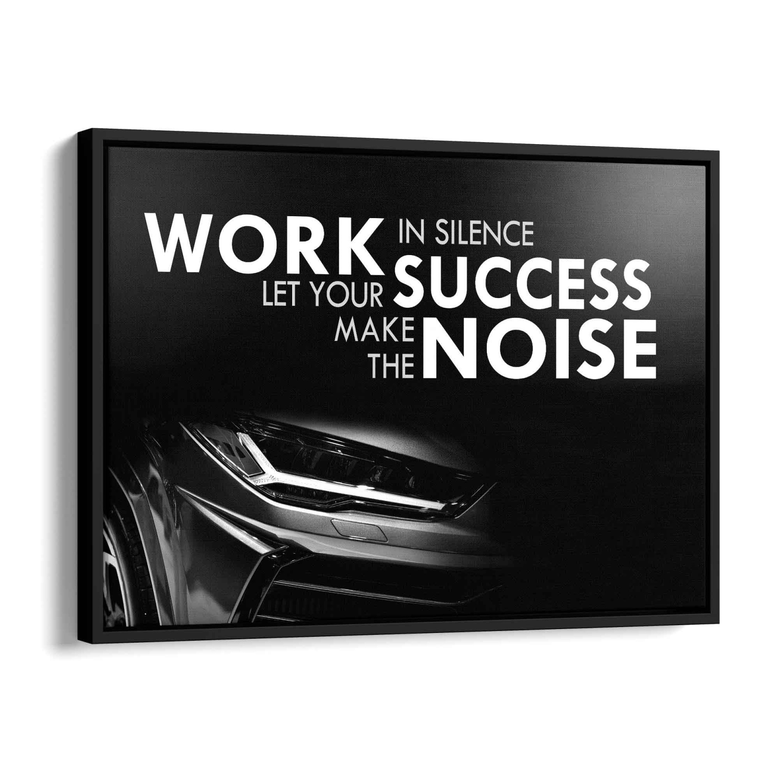 Let your success make the noise Alu Gebürstet 100x75cm - ArtMind