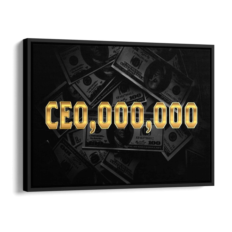 CEO,000,000 Acryl Glas 60x40cm - ArtMind