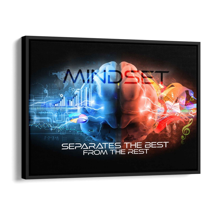 Mindset - be the best Leinwandbild 80x60cm - ArtMind