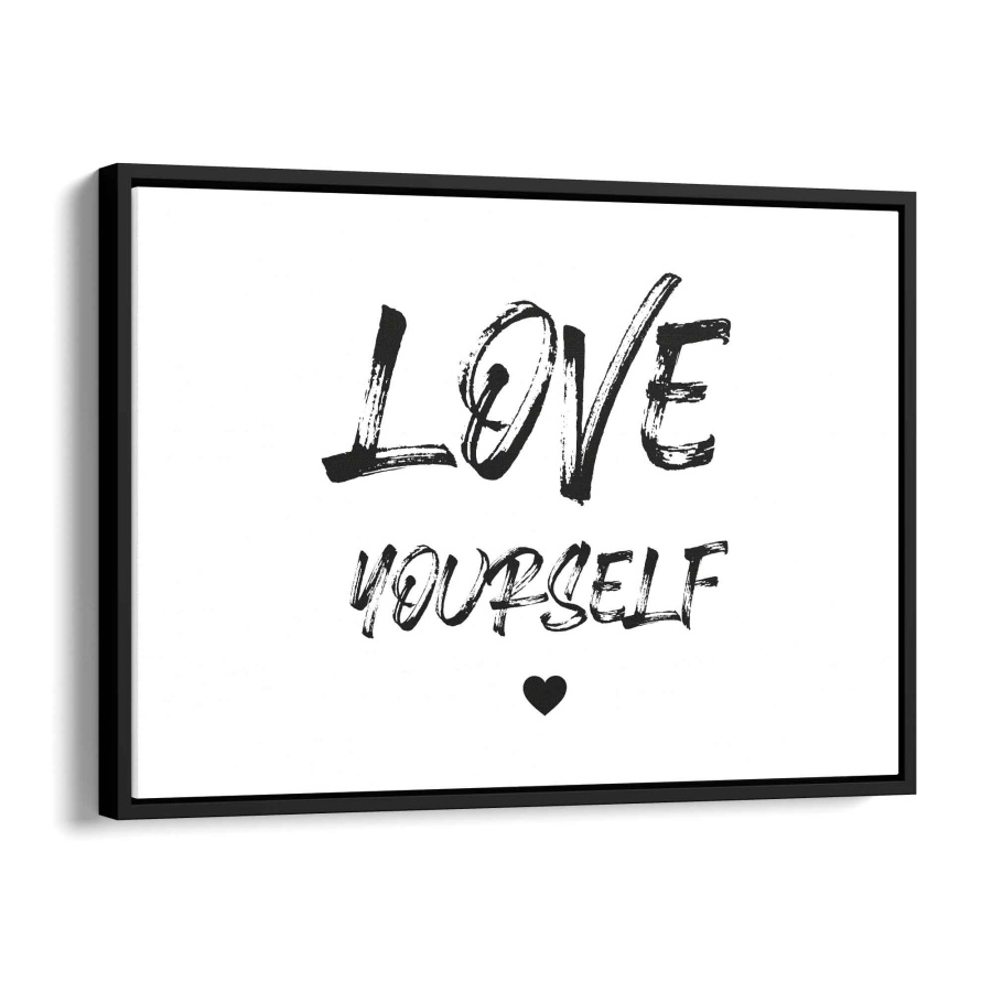 Love yourself Leinwandbild 60x40cm - ArtMind