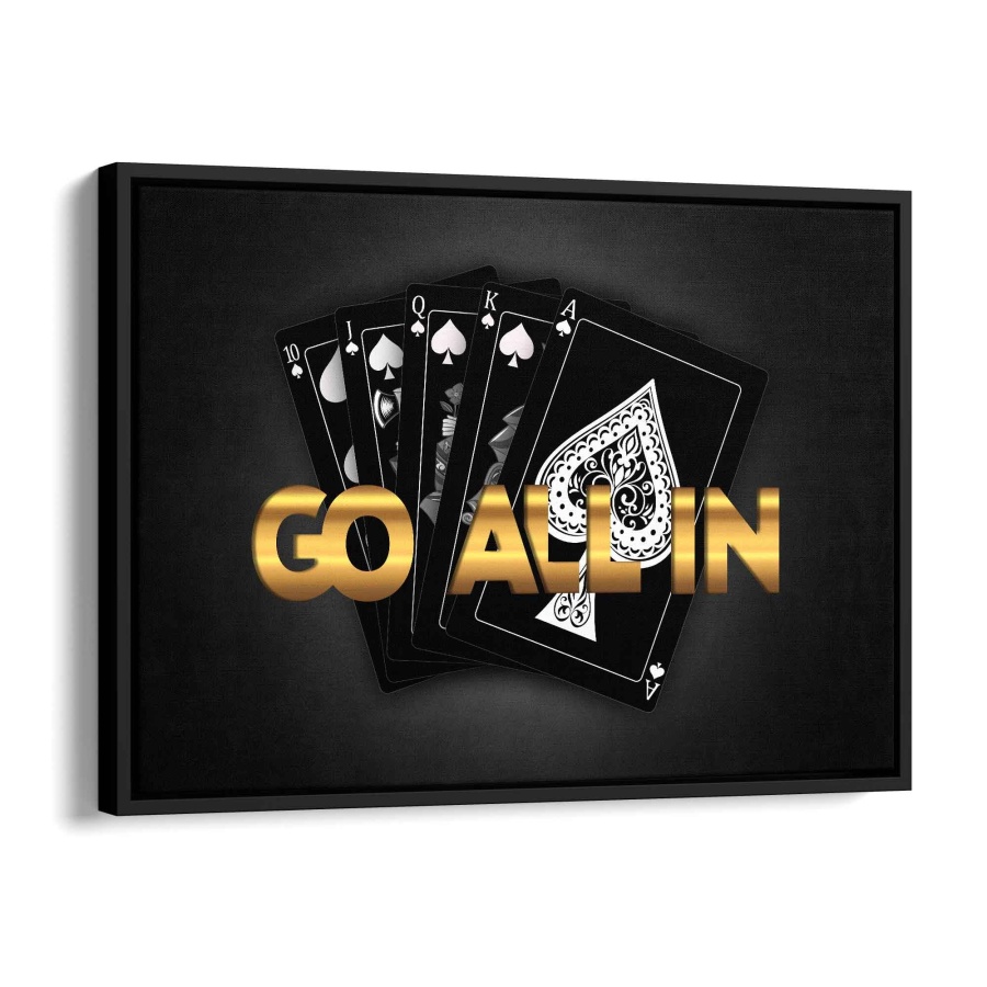 Go All In Poster 40x30cm - ArtMind