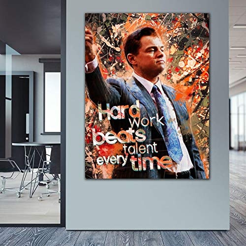 Selbstverwirklichung-Wandbild für Erfolg & Motivation - Modernes Business-Leinwand Bild für Büro, Home-Office, Wohnzimmer (120 X 90 CM)