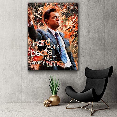 Selbstverwirklichung-Wandbild für Erfolg & Motivation - Modernes Business-Leinwand Bild für Büro, Home-Office, Wohnzimmer (120 X 90 CM)