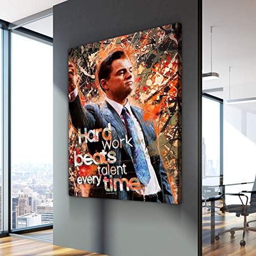 Selbstverwirklichung-Wandbild für Erfolg & Motivation - Modernes Business-Leinwand Bild für Büro, Home-Office, Wohnzimmer (120 X 90 CM)