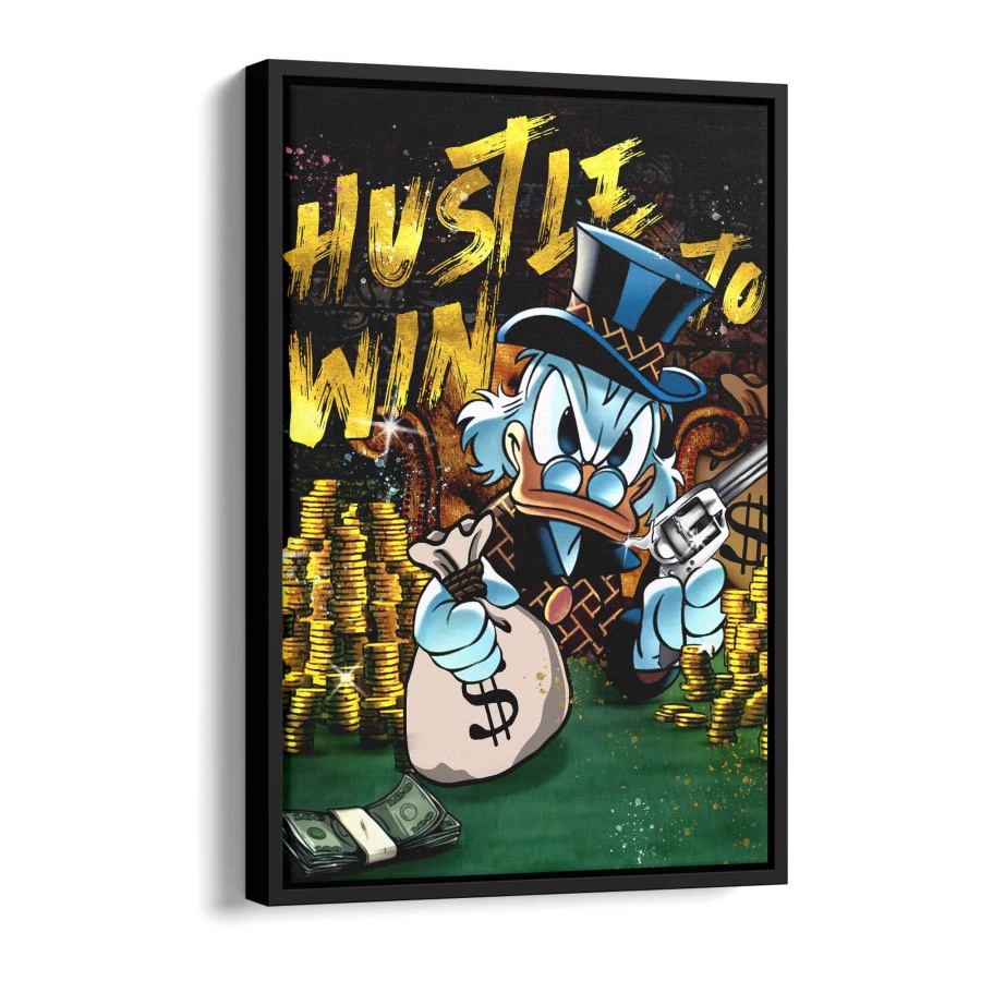 Hustle to win Acryl Glas 80x60cm - ArtMind