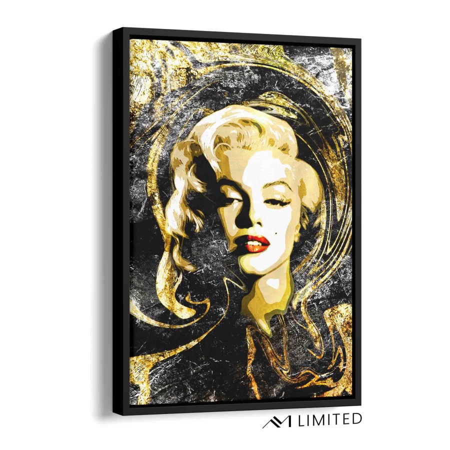 Marilyn Monroe - Gold Acryl Glas 100x75cm - ArtMind