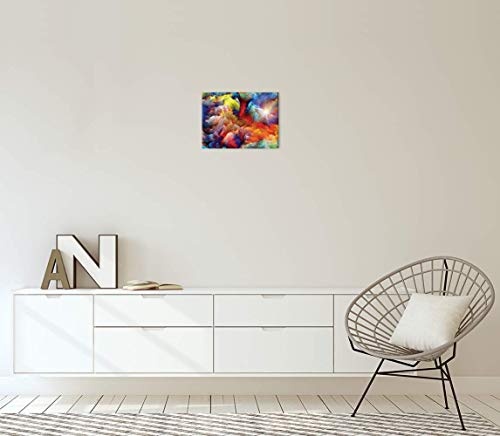 Revolio - Bilder - Leinwandbild - Wandbilder - Kunstdruck - Design - Leinwandbilder auf Keilrahmen 1 Teilig - Wanddekoration - Größe: 40x30 cm - Bild malen farbig
