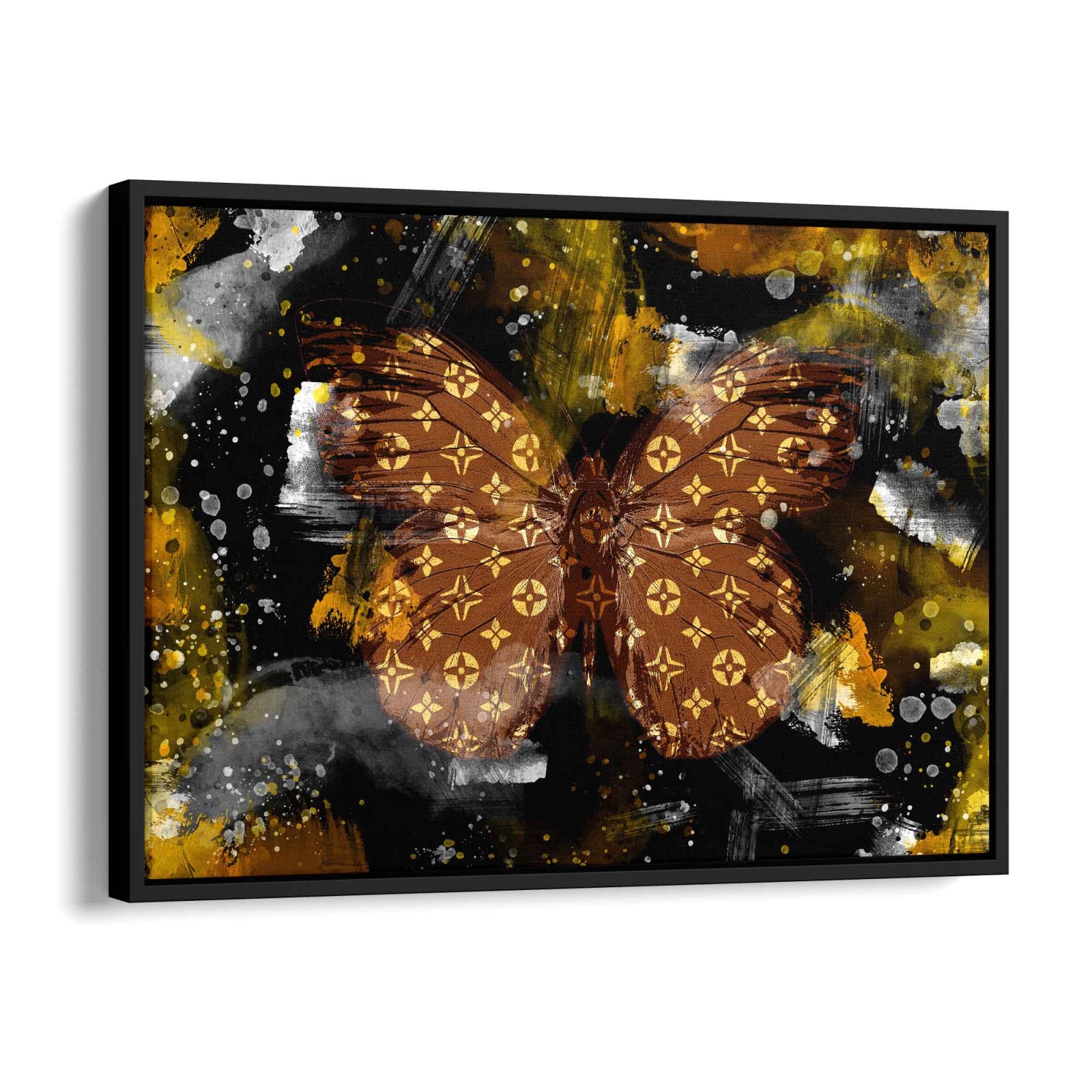 Schmetterling - Bronze Edition Leinwandbild 150x100cm - ArtMind