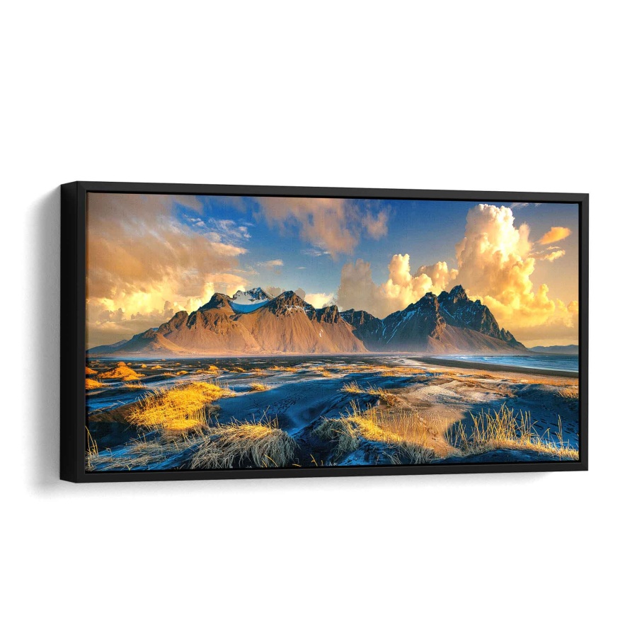 Vestrahorn Mountain Acryl Glas 80x40cm - ArtMind