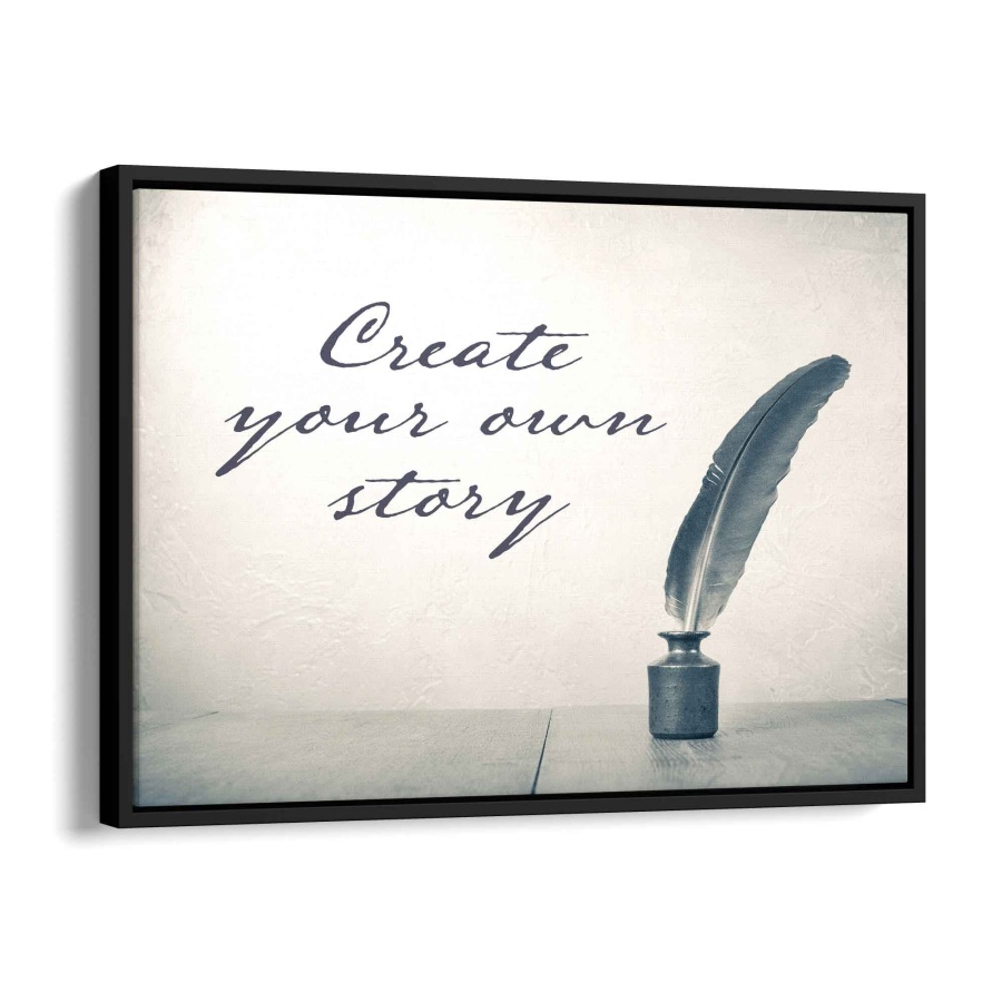 Create your own story Alu Gebürstet 100x75cm - ArtMind