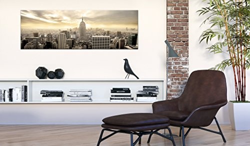 murando - Bilder New York 150x50 cm Vlies Leinwandbild 1 TLG Kunstdruck modern Wandbilder XXL Wanddekoration Design Wand Bild - NY City Stadt d-B-0081-b-b